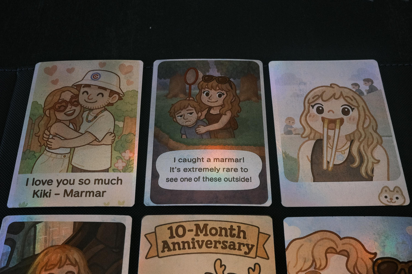 Custom Holographic Personalized Card – Anniversary, Birthday, Gift, or Event | MTG-Style Art Card