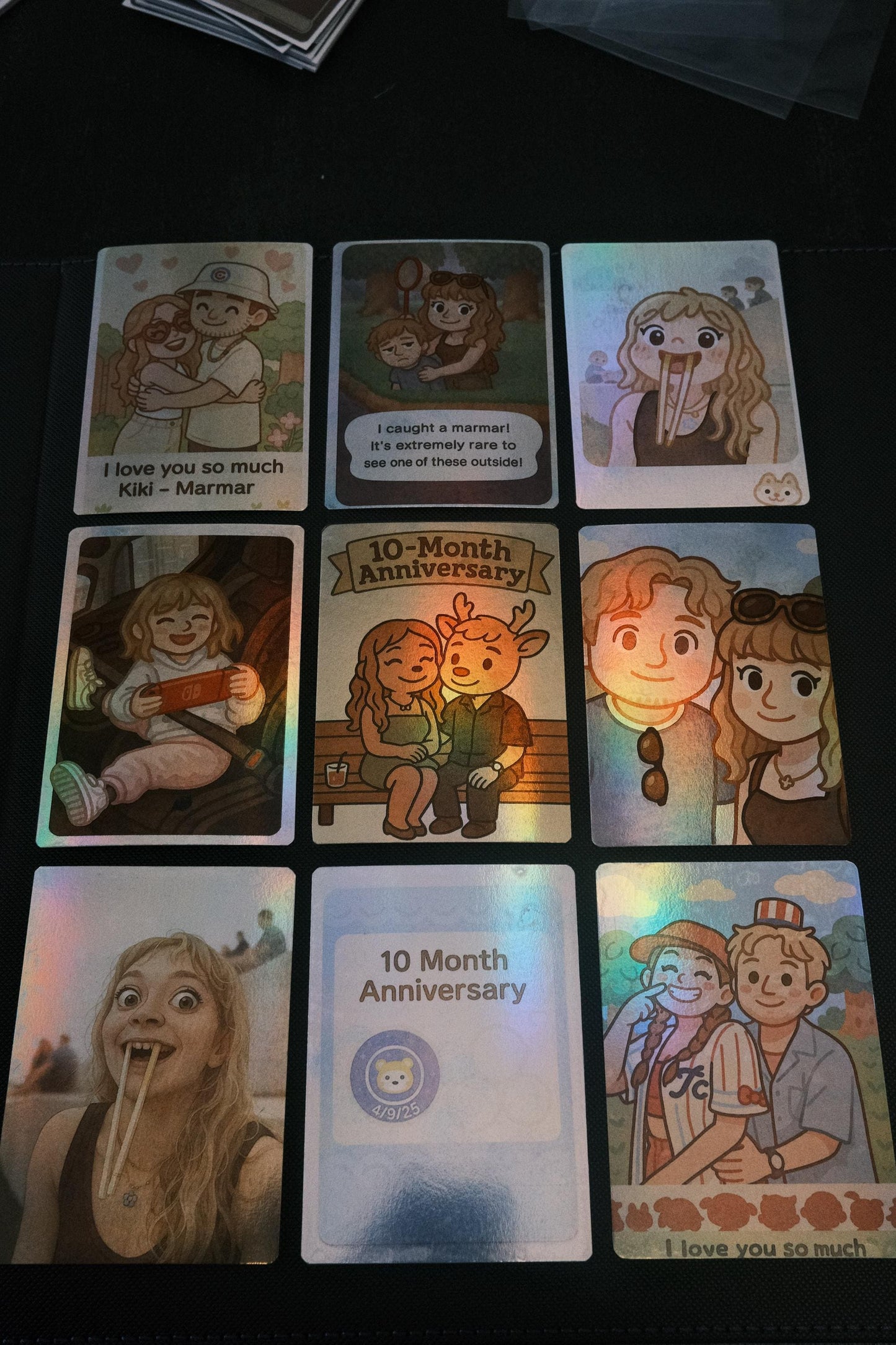 Custom Holographic Personalized Card – Anniversary, Birthday, Gift, or Event | MTG-Style Art Card