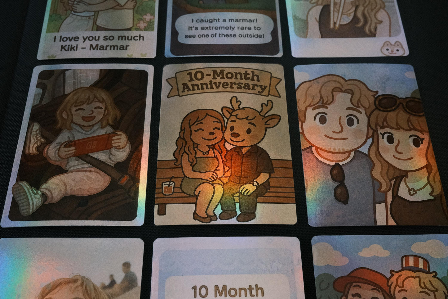 Custom Holographic Personalized Card – Anniversary, Birthday, Gift, or Event | MTG-Style Art Card