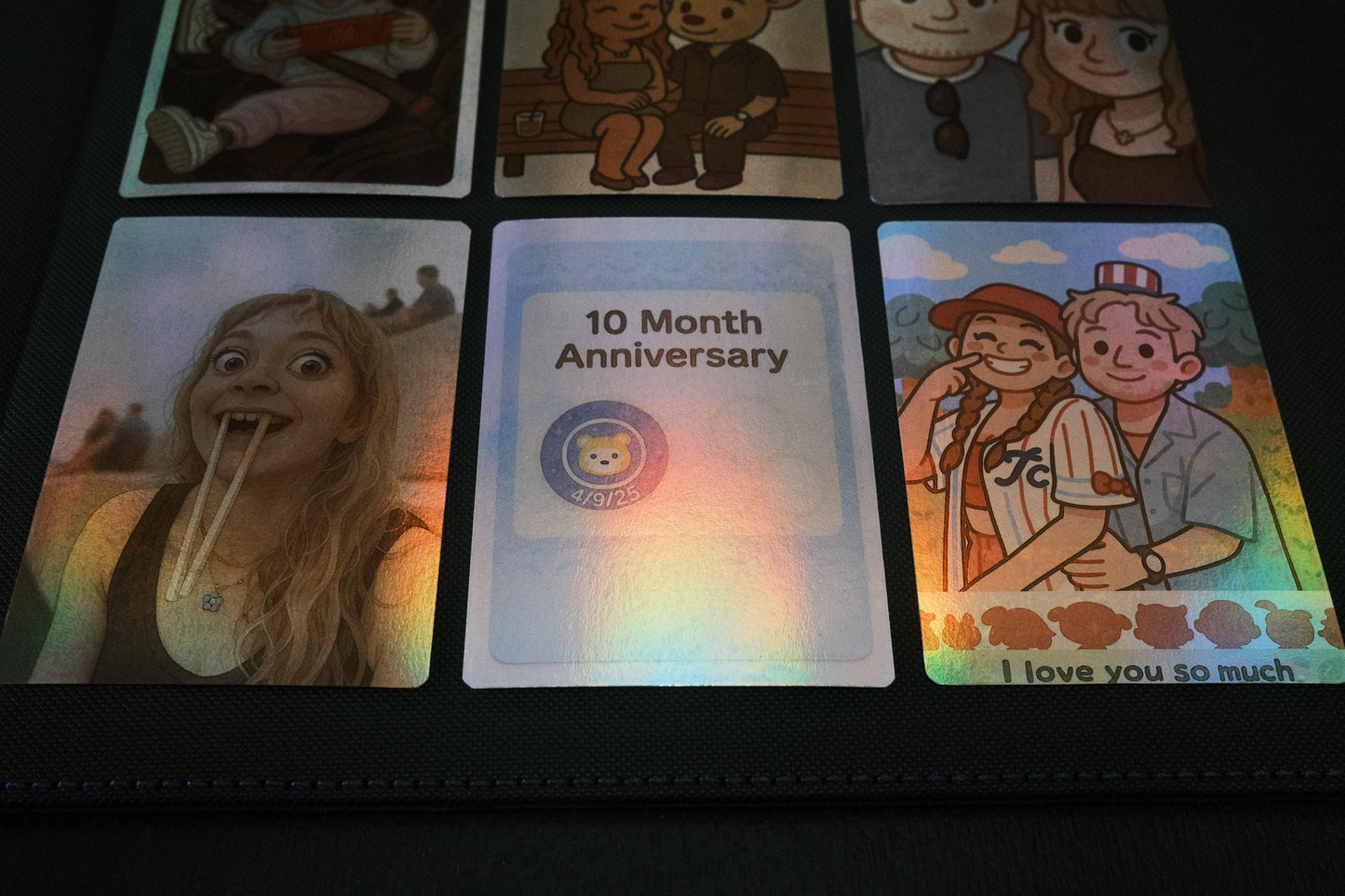 Custom Holographic Personalized Card – Anniversary, Birthday, Gift, or Event | MTG-Style Art Card