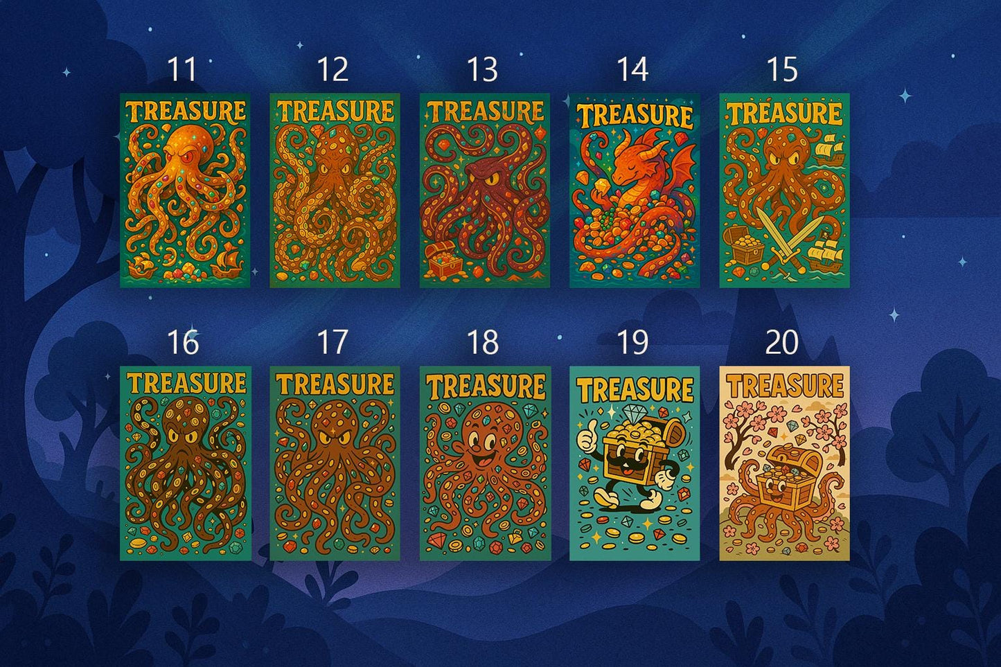 3 Custom Treasure Tokens | TCG Proxy | Foil/Non-Foil Options | Durable, High-Quality Print
