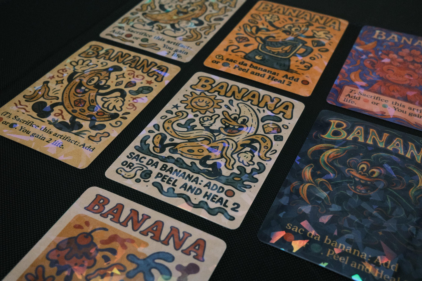 3 Custom Food Tokens | TCG Proxy | Foil/Non-Foil Options | Durable, High-Quality Print