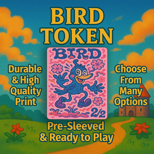 3 Custom Bird Tokens | TCG Proxy | Foil/Non-Foil Options | Durable, High-Quality Print