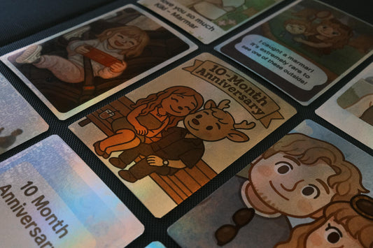 Custom Holographic Personalized Card – Anniversary, Birthday, Gift, or Event | MTG-Style Art Card