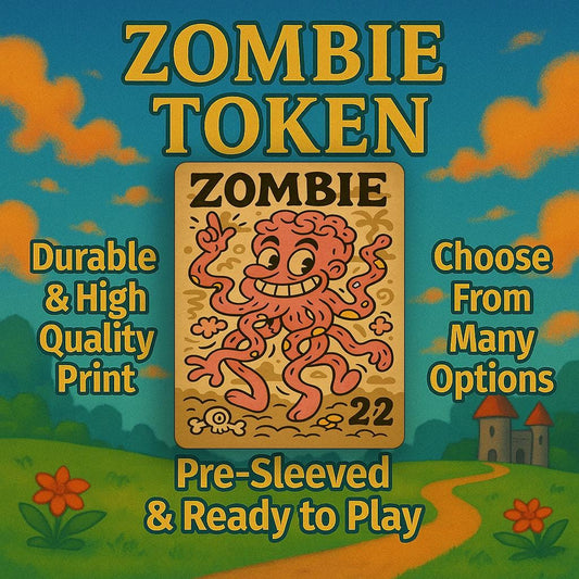 3 Custom Zombie Tokens | TCG Proxy | Foil/Non-Foil Options | Durable, High-Quality Print