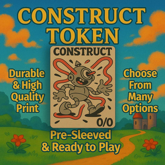 3 Custom Construct Tokens | TCG Proxy | Foil/Non-Foil Options | Durable, High-Quality Print