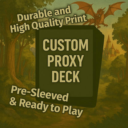 Custom Ready-to-Play TCG Proxy Deck | 60/100 Cards | Sleeves Included & Built for Fun | Great for Casual Play