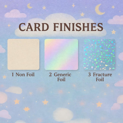 Custom Trading Card Proxy | Your Image, Foil/Non-Foil Options (Durable, High-Quality Print)