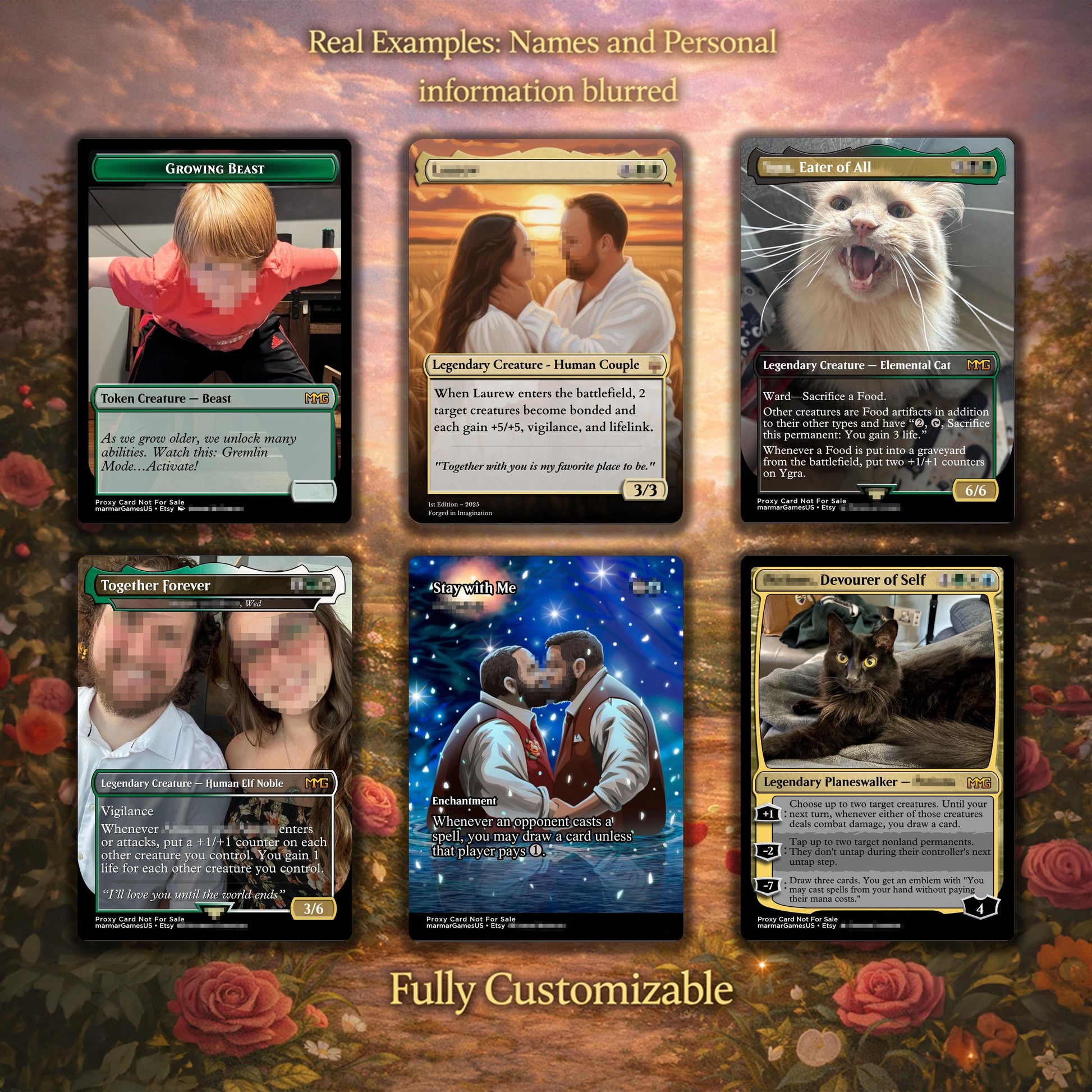 Custom Trading Card Proxy | Your Image, Foil/Non-Foil Options (Durable, High-Quality Print)